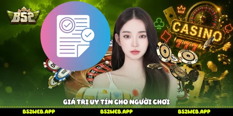 Giá trị uy tín cho người chơi 